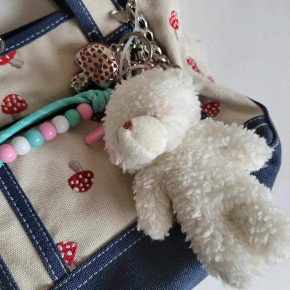 Madden Girl Mushroom Print Canvas Tote Bag - Picture 7 of 13